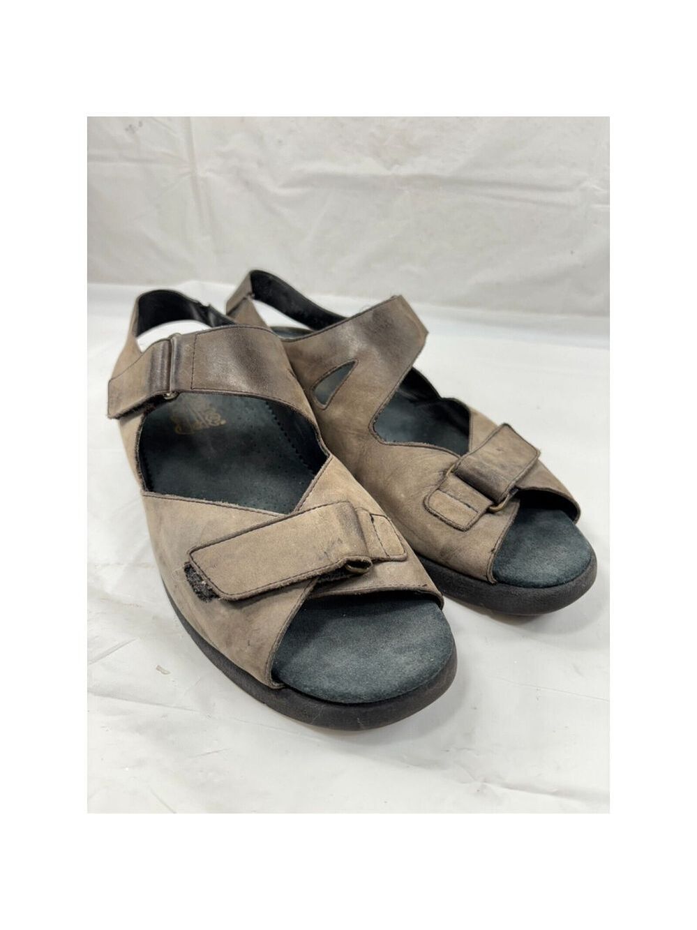DUREA GREENWAY LEATHER SANDALS Women's size 8 brown